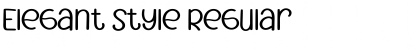 Download Elegant Style Regular Font Title Preview