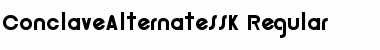 Download ConclaveAlternateSSK Regular Font Title Preview