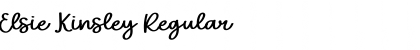 Download Elsie Kinsley Regular Font Title Preview