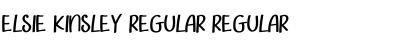 Download Elsie Kinsley Regular Regular Font Title Preview