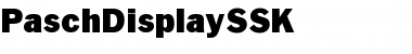 Download PaschDisplaySSK Regular Font Title Preview