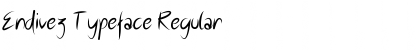 Download Endivez Typeface Regular Font Title Preview