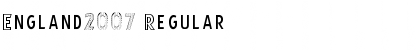 Download England2007 Regular Font Title Preview