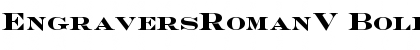 Download EngraversRomanV Bold Font Title Preview