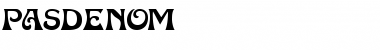 Download Pasdenom Regular Font Title Preview