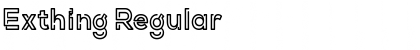 Download Exthing Regular Font Title Preview