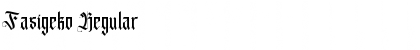 Download Fasigeko Regular Font Title Preview