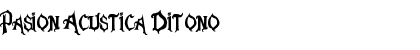 Download Pasion Acustica Ditono Font Title Preview