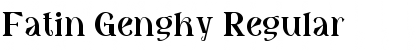 Download Fatin Gengky Regular Font Title Preview