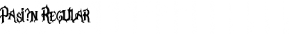 Download Pasi?n Regular Font Title Preview