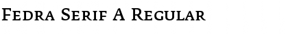 Download Fedra Serif A Regular Font Title Preview