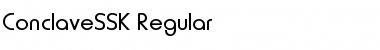 Download ConclaveSSK Regular Font Title Preview