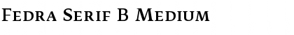Download Fedra Serif B Medium Font Title Preview