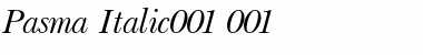 Download Pasma Italic Font Title Preview