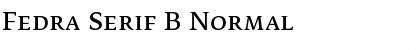 Download Fedra Serif B Normal Font Title Preview