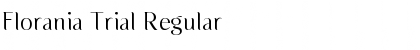 Download Florania Trial Regular Font Title Preview