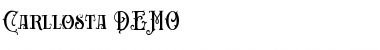 Download Carllosta DEMO Regular Font Title Preview