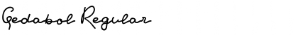 Download Gedabol Regular Font Title Preview