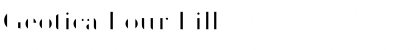 Download Geotica Four Fill Font Title Preview