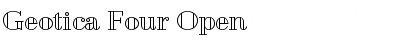 Download Geotica Four Open Font Title Preview