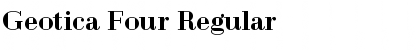 Download Geotica Four Regular Font Title Preview