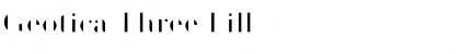 Download Geotica Three Fill Font Title Preview
