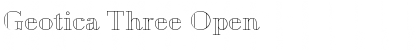 Download Geotica Three Open Font Title Preview