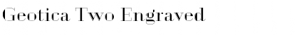 Download Geotica Two Engraved Font Title Preview