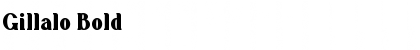 Download Gillalo Bold Font Title Preview