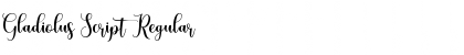 Download Gladiolus Script Regular Font Title Preview