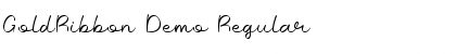 Download GoldRibbon Demo Regular Font Title Preview