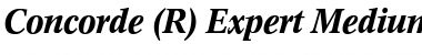 Download Concorde Expert BQ Medium Italic Font Title Preview