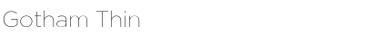 Download Gotham Thin Font Title Preview