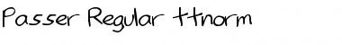 Download Passer Regular Font Title Preview