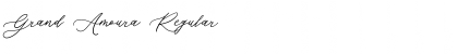 Download Grand Amoura Regular Font Title Preview