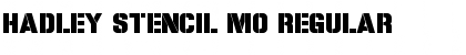 Download Hadley Stencil Mo1 Regular Font