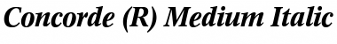 Download Concorde BQ Medium Italic Font Title Preview