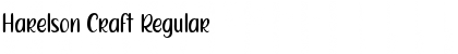 Download Harelson Craft Regular Font Title Preview