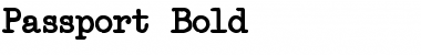 Download Passport Bold Font Title Preview