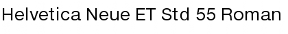 Download Helvetica Neue ET Std 55 Roman Font