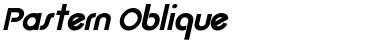 Download Pastern Oblique Font Title Preview