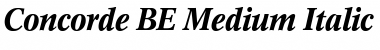 Download Concorde BE ItalicBold Font Title Preview
