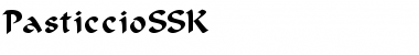 Download PasticcioSSK Regular Font Title Preview