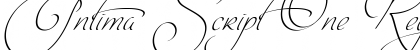 Download Intima Script One Regular Font Title Preview