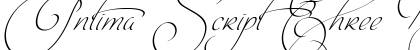 Download Intima Script Three Regular Font Title Preview