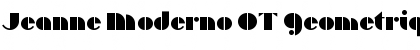 Download Jeanne Moderno OT Geometrique Font