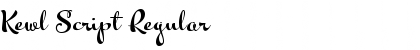 Download Kewl Script Regular Font Title Preview
