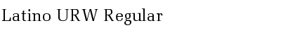 Download Latino URW Regular Font Title Preview