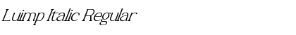 Download Luimp Italic Regular Font Title Preview