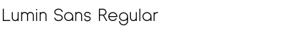 Download Lumin Sans Regular Font Title Preview